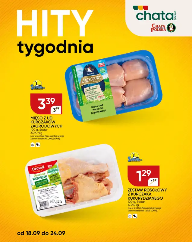 Chata Polska - gazetka promocyjna Hity tygodnia od czwartku 18.09 do środy 24.09 - strona 3