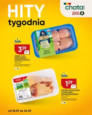 Chata Polska - gazetka promocyjna Hity tygodnia od czwartku 18.09 do środy 24.09 - strona 3 Chata Polska - gazetka promocyjna Hity tygodnia od czwartku 18.09 do środy 24.09 - strona 3