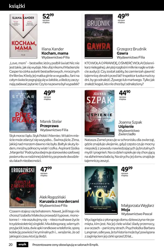 Empik - gazetka promocyjna Tom kultury: książki od środy 10.09 do wtorku 23.09 - strona 20