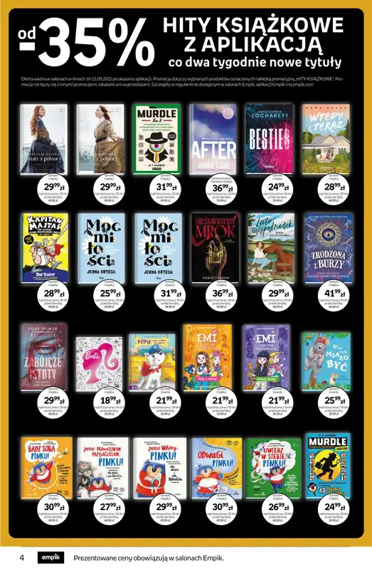 Empik - gazetka promocyjna Tom kultury: książki od środy 10.09 do wtorku 23.09 - strona 4
