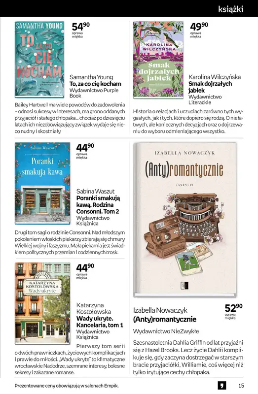Empik - gazetka promocyjna Tom kultury: książki od środy 10.09 do wtorku 23.09 - strona 15