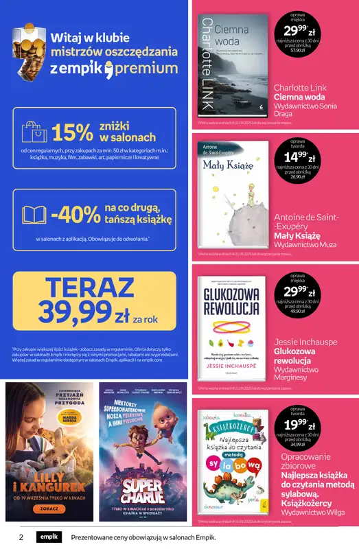 Empik - gazetka promocyjna Tom kultury: książki od środy 10.09 do wtorku 23.09 - strona 2