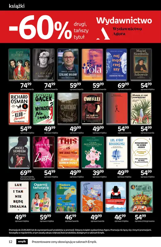 Empik - gazetka promocyjna Tom kultury: książki od środy 10.09 do wtorku 23.09 - strona 12