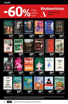 Empik - gazetka promocyjna Tom kultury: książki od środy 10.09 do wtorku 23.09 - strona 12 Empik - gazetka promocyjna Tom kultury: książki od środy 10.09 do wtorku 23.09 - strona 12