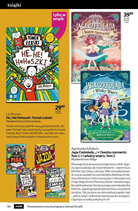 Empik - gazetka promocyjna Tom kultury: książki od środy 10.09 do wtorku 23.09 - strona 54