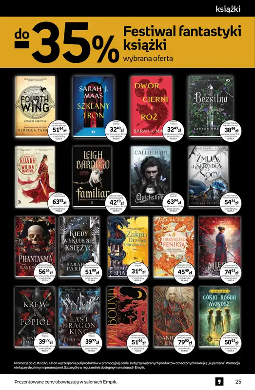 Empik - gazetka promocyjna Tom kultury: książki od środy 10.09 do wtorku 23.09 - strona 25
