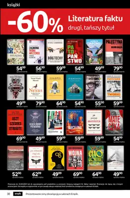 Empik - gazetka promocyjna Tom kultury: książki od środy 10.09 do wtorku 23.09 - strona 30 Empik - gazetka promocyjna Tom kultury: książki od środy 10.09 do wtorku 23.09 - strona 30