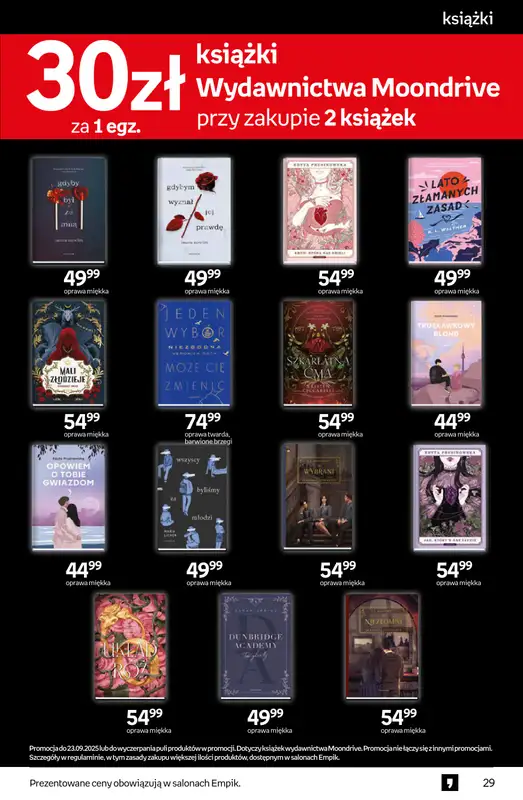 Empik - gazetka promocyjna Tom kultury: książki od środy 10.09 do wtorku 23.09 - strona 29