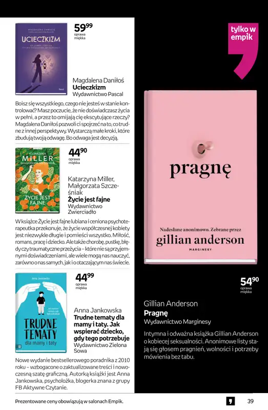 Empik - gazetka promocyjna Tom kultury: książki od środy 10.09 do wtorku 23.09 - strona 39