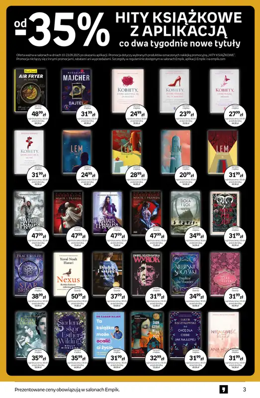 Empik - gazetka promocyjna Tom kultury: książki od środy 10.09 do wtorku 23.09 - strona 3
