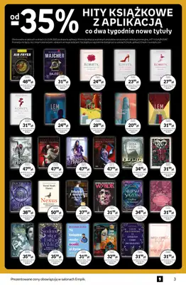 Empik - gazetka promocyjna Tom kultury: książki od środy 10.09 do wtorku 23.09 - strona 3 Empik - gazetka promocyjna Tom kultury: książki od środy 10.09 do wtorku 23.09 - strona 3