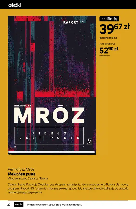 Empik - gazetka promocyjna Tom kultury: książki od środy 10.09 do wtorku 23.09 - strona 22