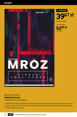 Empik - gazetka promocyjna Tom kultury: książki od środy 10.09 do wtorku 23.09 - strona 22 Empik - gazetka promocyjna Tom kultury: książki od środy 10.09 do wtorku 23.09 - strona 22