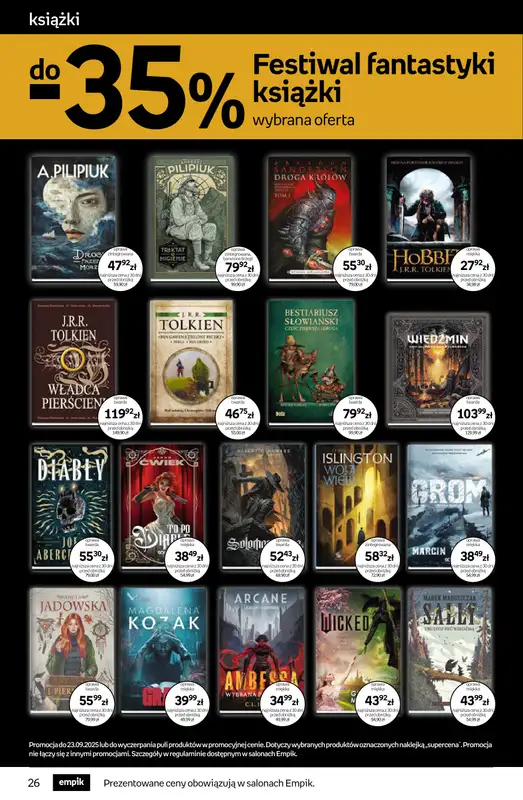 Empik - gazetka promocyjna Tom kultury: książki od środy 10.09 do wtorku 23.09 - strona 26