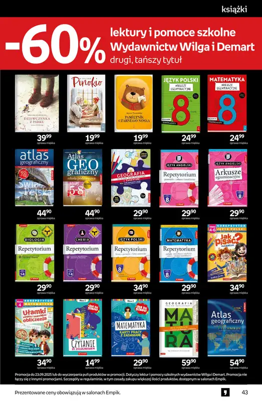 Empik - gazetka promocyjna Tom kultury: książki od środy 10.09 do wtorku 23.09 - strona 43