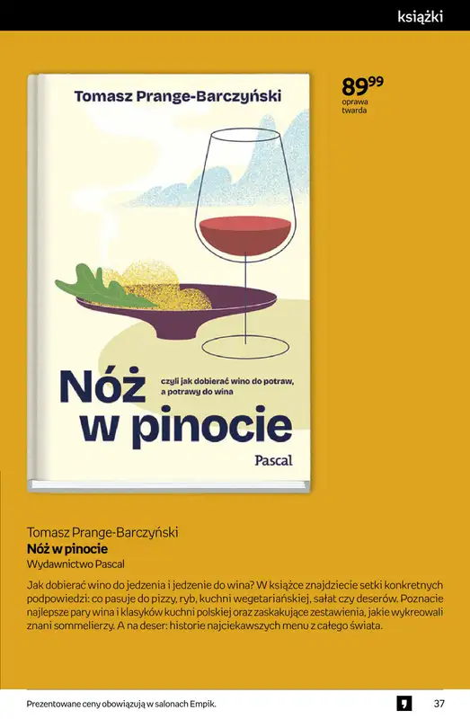 Empik - gazetka promocyjna Tom kultury: książki od środy 10.09 do wtorku 23.09 - strona 37
