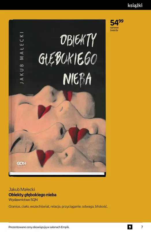 Empik - gazetka promocyjna Tom kultury: książki od środy 10.09 do wtorku 23.09 - strona 7