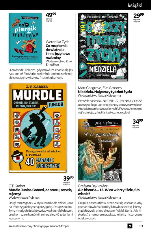Empik - gazetka promocyjna Tom kultury: książki od środy 10.09 do wtorku 23.09 - strona 53