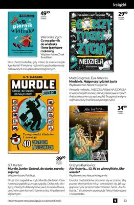 Empik - gazetka promocyjna Tom kultury: książki od środy 10.09 do wtorku 23.09 - strona 53 Empik - gazetka promocyjna Tom kultury: książki od środy 10.09 do wtorku 23.09 - strona 53