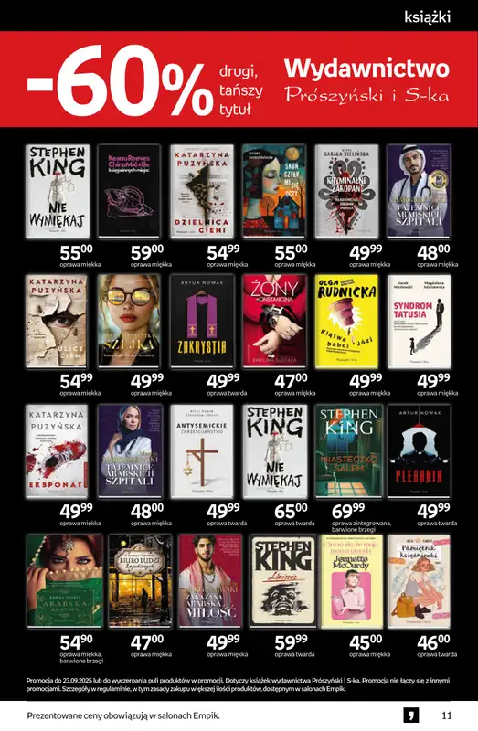 Empik - gazetka promocyjna Tom kultury: książki od środy 10.09 do wtorku 23.09 - strona 11