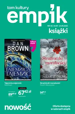 Empik - gazetka promocyjna Tom kultury: książki od środy 10.09 do wtorku 23.09 Empik - gazetka promocyjna Tom kultury: książki od środy 10.09 do wtorku 23.09