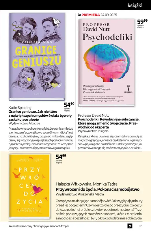 Empik - gazetka promocyjna Tom kultury: książki od środy 10.09 do wtorku 23.09 - strona 31