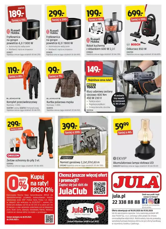 Jula - gazetka promocyjna Gazetka od czwartku 18.09 do środy 01.10 - strona 8