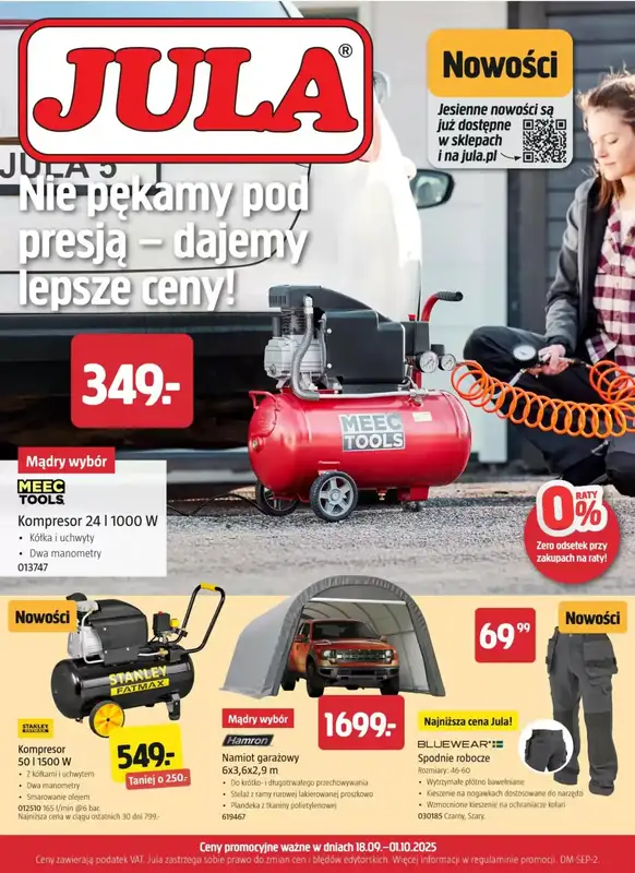 Jula - gazetka promocyjna Gazetka od czwartku 18.09 do środy 01.10