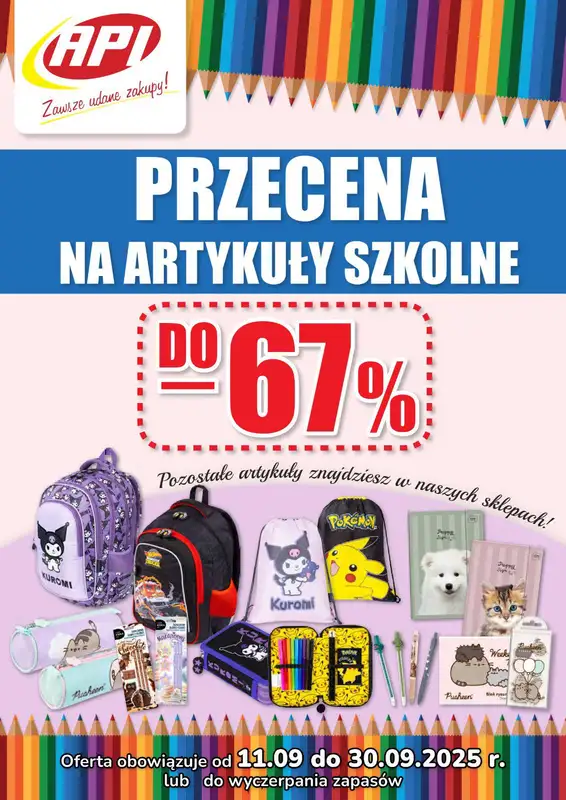 API Market - gazetka promocyjna Plakat promocyjny od wtorku 16.09 do wtorku 30.09