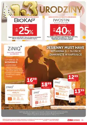 Ziko Dermo - gazetka promocyjna Gazetka od środy 17.09 do środy 01.10 - strona 15