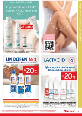 Ziko Dermo - gazetka promocyjna Gazetka od środy 17.09 do środy 01.10 - strona 23