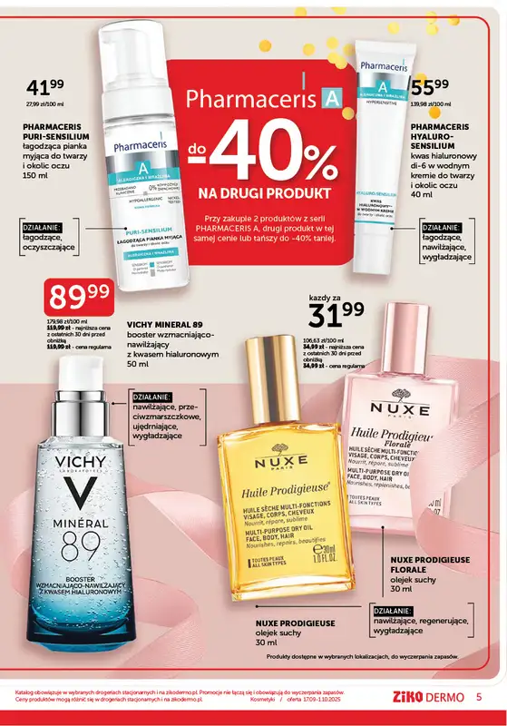 Ziko Dermo - gazetka promocyjna Gazetka od środy 17.09 do środy 01.10 - strona 5