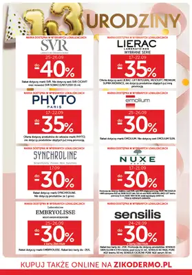 Ziko Dermo - gazetka promocyjna Gazetka od środy 17.09 do środy 01.10 - strona 14