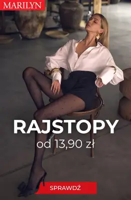Marilyn - gazetka promocyjna Rajstopy już od 13,90 zł od wtorku 16.09  Marilyn - gazetka promocyjna Rajstopy już od 13,90 zł od wtorku 16.09