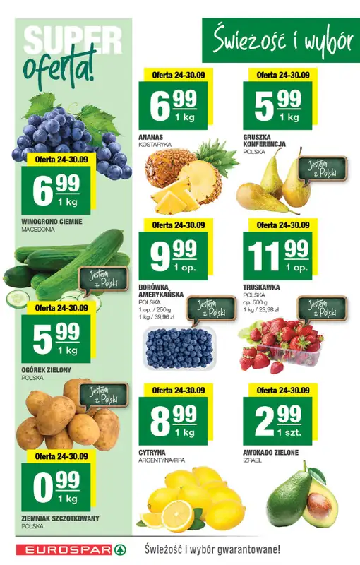 SPAR - gazetka promocyjna Gazetka Eurospar od środy 24.09 do niedzieli 05.10 - strona 2