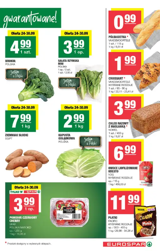 SPAR - gazetka promocyjna Gazetka Eurospar od środy 24.09 do niedzieli 05.10 - strona 3