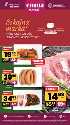 emma MARKET - gazetka promocyjna Plakat promocyjny od czwartku 25.09 do środy 01.10