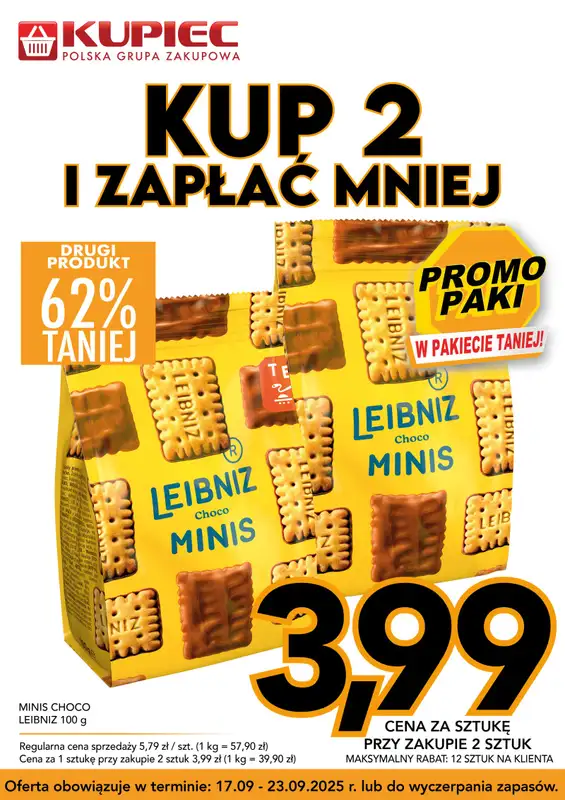 Kupiec - gazetka promocyjna Promopaki od środy 17.09 do wtorku 23.09 - strona 8