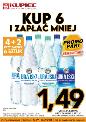 Kupiec - gazetka promocyjna Promopaki od środy 17.09 do wtorku 23.09 - strona 6