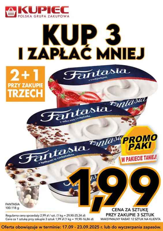 Kupiec - gazetka promocyjna Promopaki od środy 17.09 do wtorku 23.09 - strona 4