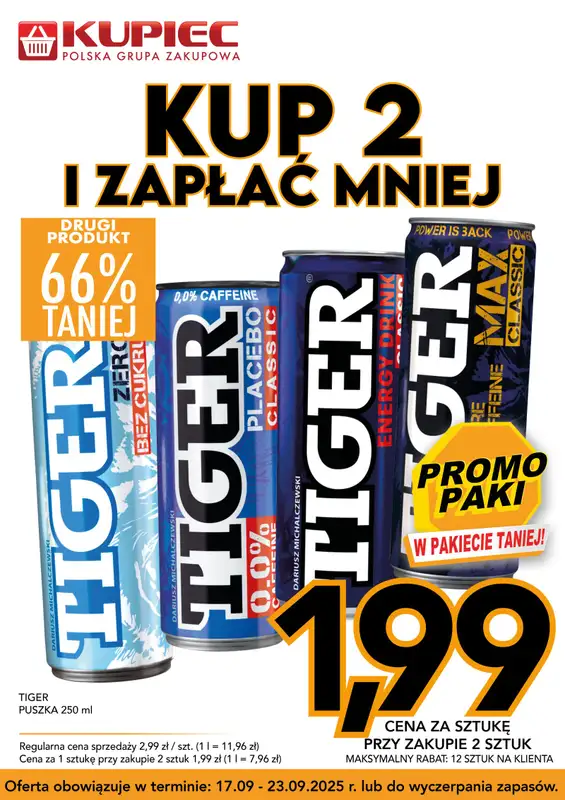 Kupiec - gazetka promocyjna Promopaki od środy 17.09 do wtorku 23.09 - strona 11