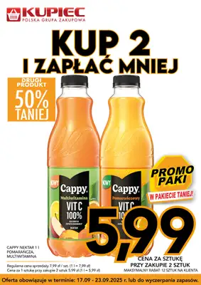 Kupiec - gazetka promocyjna Promopaki od środy 17.09 do wtorku 23.09 - strona 2