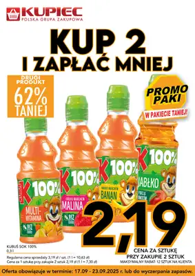 Kupiec - gazetka promocyjna Promopaki od środy 17.09 do wtorku 23.09 - strona 7