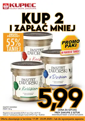 Kupiec - gazetka promocyjna Promopaki od środy 17.09 do wtorku 23.09 - strona 10