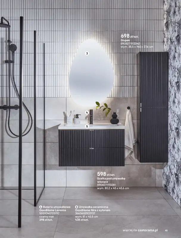 Castorama - gazetka promocyjna Katalog Łazienki od środy 17.09 do środy 31.12 - strona 65