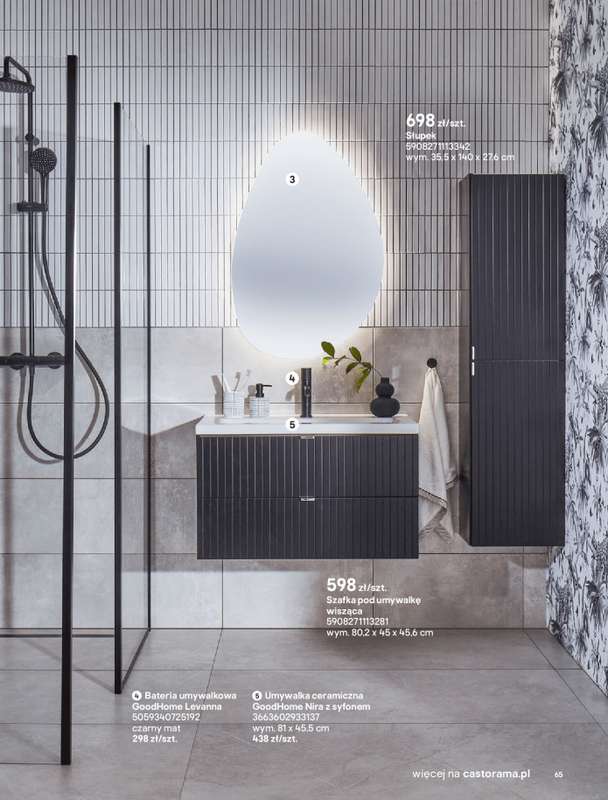 Castorama - gazetka promocyjna Katalog 艁azienki od 艣rody 17.09 do 艣rody 31.12 - strona 65 Castorama - gazetka promocyjna Katalog 艁azienki od 艣rody 17.09 do 艣rody 31.12 - strona 65