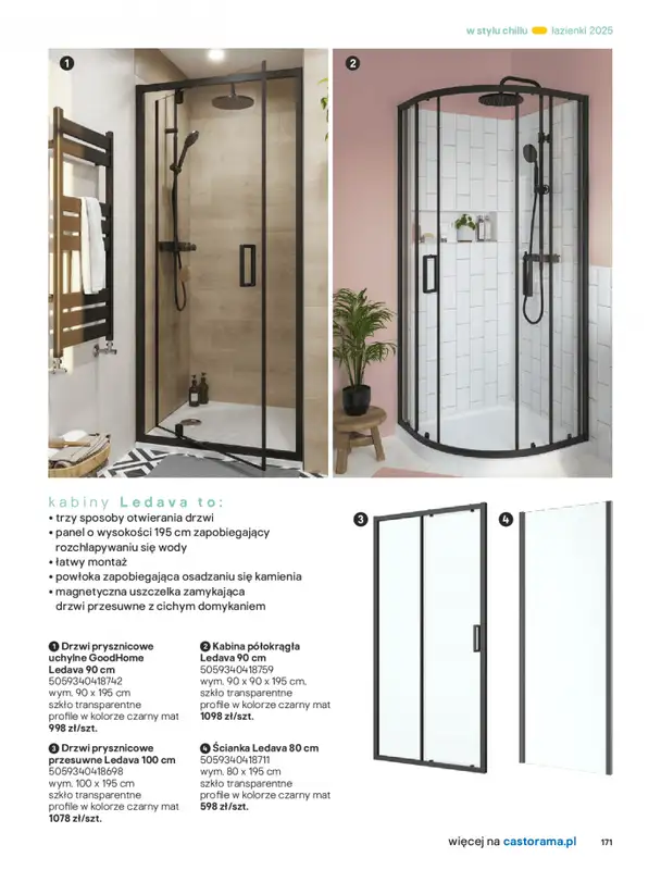 Castorama - gazetka promocyjna Katalog Łazienki od środy 17.09 do środy 31.12 - strona 171