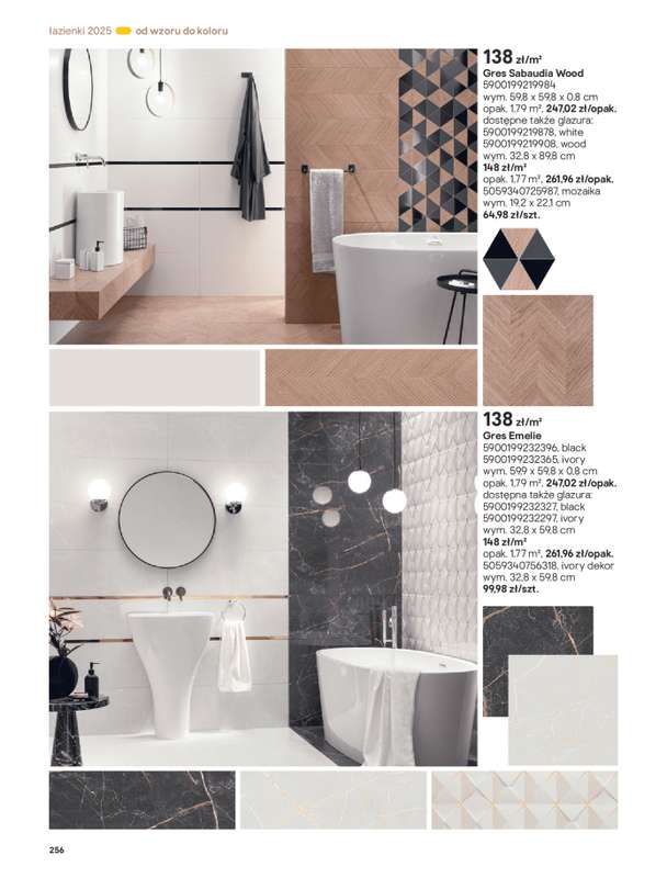 Castorama - gazetka promocyjna Katalog Łazienki od środy 17.09 do środy 31.12 - strona 256