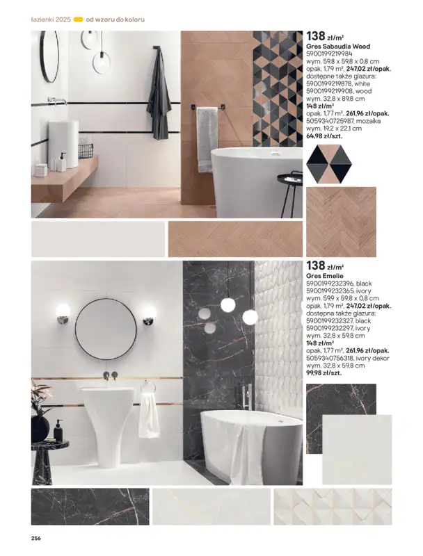 Castorama - gazetka promocyjna Katalog Łazienki od środy 17.09 do środy 31.12 - strona 256