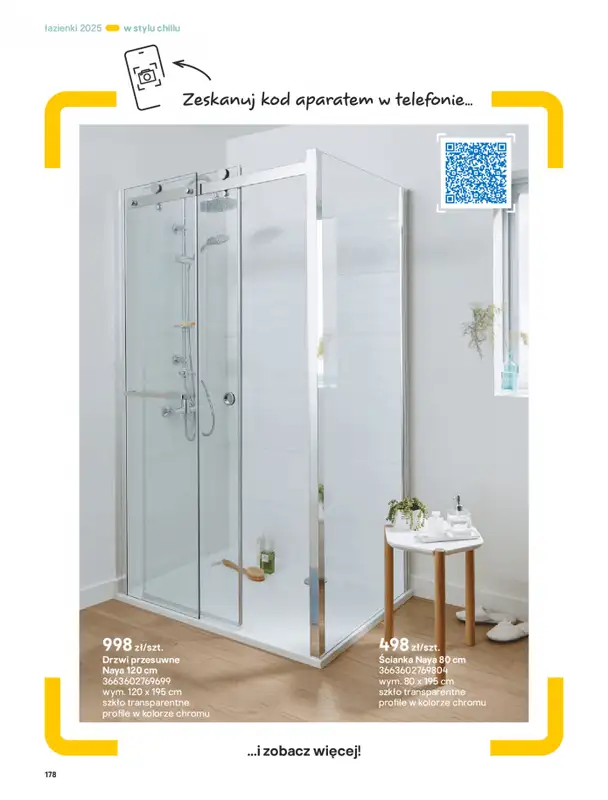 Castorama - gazetka promocyjna Katalog Łazienki od środy 17.09 do środy 31.12 - strona 178